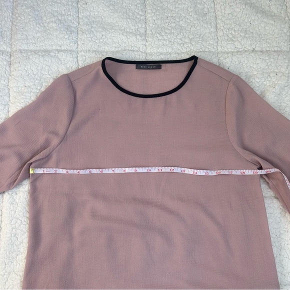 SUZY SHIER Pink and Black Blouse Relaxed Fit - Picture 6 of 11